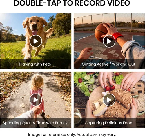Vista 9 de Cyxus Lentes de cámara inteligente AI, lente de 8 MP, fotos 4K y grabación de video 1080P traducción AI Q&A Traducción TR90 Marco ligero Bluetooth
