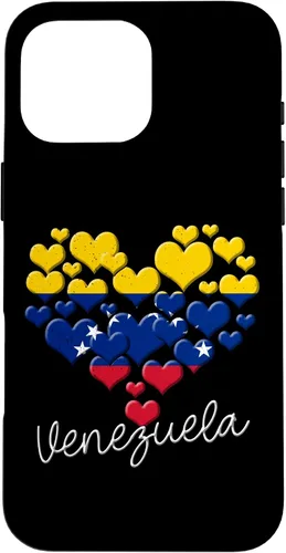 Vista 19 de Funda para iPhone 17 con diseño de corazón hispano con bandera venezolana con orgullo de Venezuela