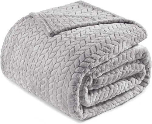 Vista 10 de Exclusivo Mezcla Manta de forro polar para sofá, 50 x 70 pulgadas, camello