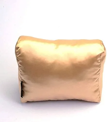 Vista 3 de Keep Your Designer Bag Perfectly Shaped – Champagne Satin Luxury Pillow Bag Shaper Compatible with Neverfull MM