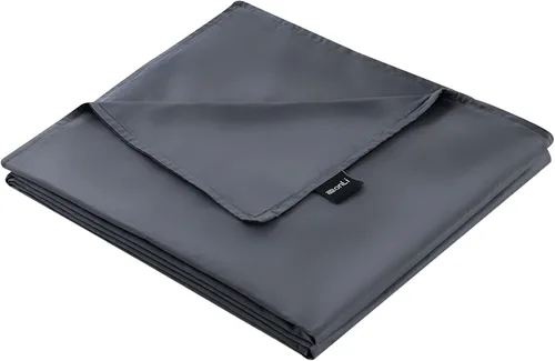 Vista 11 de ZonLi Funda de manta refrescante con peso, certificado Oeko-tex, 100% fibra de bambú natural pura, (gris, 48 x 72 pulgadas), funda de edredón