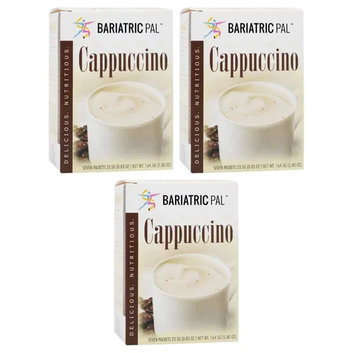 Vista 2 de BariatricPal Bebida de proteína de capuchino caliente - Clásico (paquete de 6)