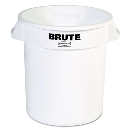 Vista 10 de Rubbermaid Commercial Products BRUTE - Bote de basura redondo de alta resistencia, 10 galones, color gris, contenedor de residuos para exteriores