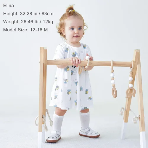 Vista 144 de pureborn Vestido de bebé niña 0-24 meses