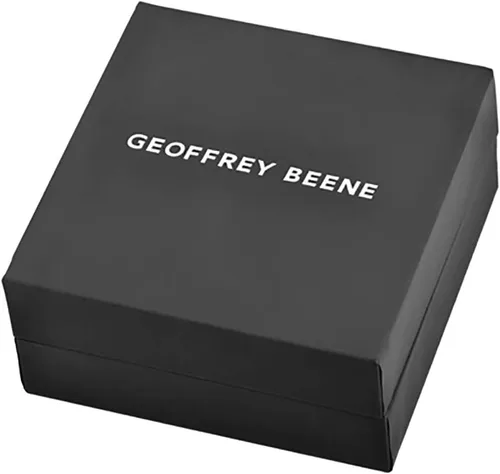 Vista 6 de Geoffrey Beene Collar de acero inoxidable para hombre con circonita cúbica Oro