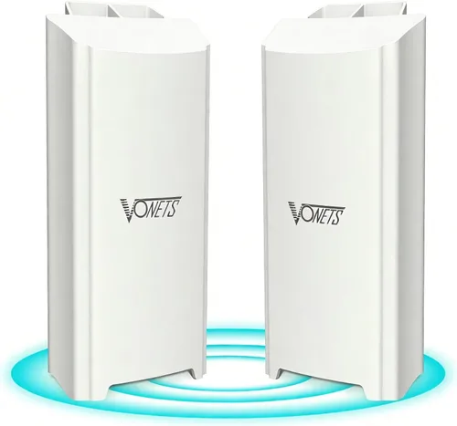 Vista 10 de VONETS Doble banda 2.4GHz/5GHz WiFi puente/enrutador/repetidor inalámbrico WiFi Ethernet convertido/cubierta de señal de punto de acceso, AC1200