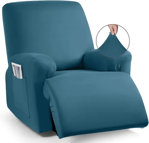 Vista 24 de TAOCOCO Fundas Elásticas para Sillones Reclinables de 3 Piezas Fundas Sólidas para Muebles Funda para Sillón Reclinable Fundas Deslizables