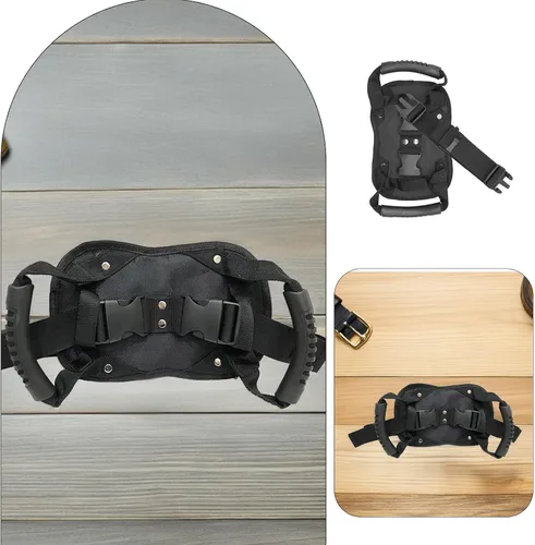Vista 7 de SUPVOX Cinturón de seguridad para pasajeros de motocicleta, mango ajustable para asiento trasero, correa de motocicleta para conducción segura