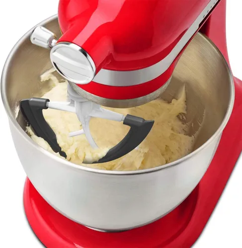 Vista 2 de Batidor de borde flexible para batidora KitchenAid, 4.5-5 cuartos de galón para accesorios de mezclador KitchenAid, se adapta a cabezal inclinable