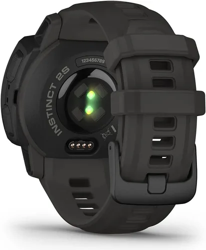 Vista 9 de Garmin Instinct 2S Solar (grafito) - Paquete de reloj inteligente con GPS resistente, reloj para exteriores con múltiples GNSS, brújula, frecuencia
