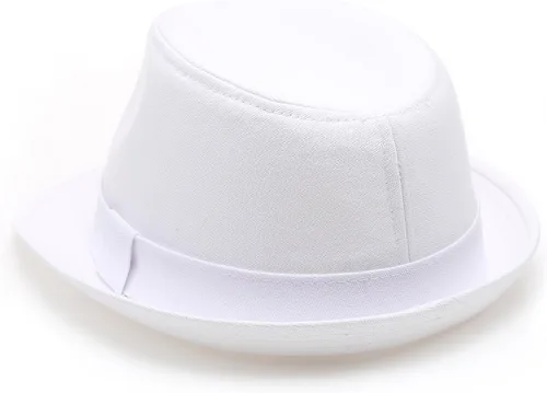 Vista 3 de Classic Trilby - Sombrero Fedora de sarga de algodón 100% con banda