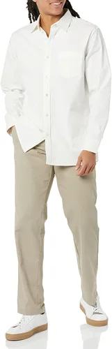 Vista 4 de Amazon Essentials - Pantalón chino para hombre de corte recto, resistente a las arrugas, con parte delantera lisa