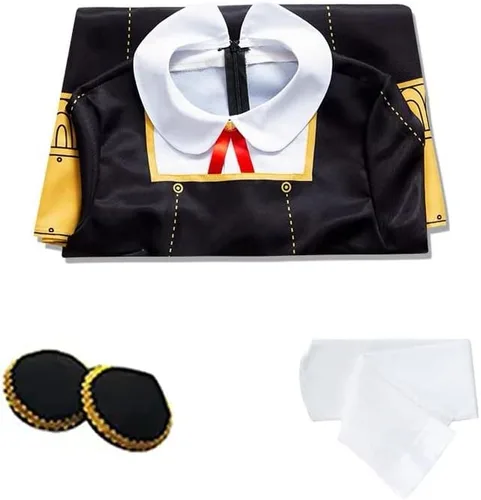 Vista 5 de Disfraz de anime para mujer, vestido escolar, uniforme completo, traje de Halloween para niñas