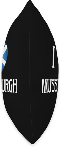 Vista 2 de I Love Musselburgh Scotland Flag Heart Saltire Scottish Throw Pillow