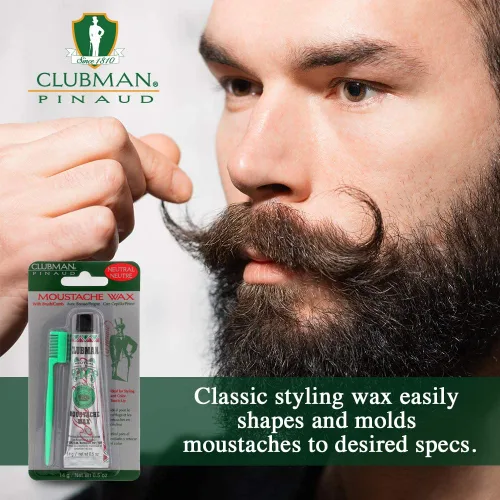 Vista 8 de Clubman Cera de bigote neutra 0.50 oz (paquete de 5)