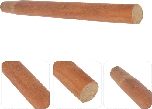 Vista 5 de Hemoton Mango de cuchara agrícola Mango de pala de madera de repuesto pala pala hacha de madera varilla palo de jardinería pala agarre para cucharón