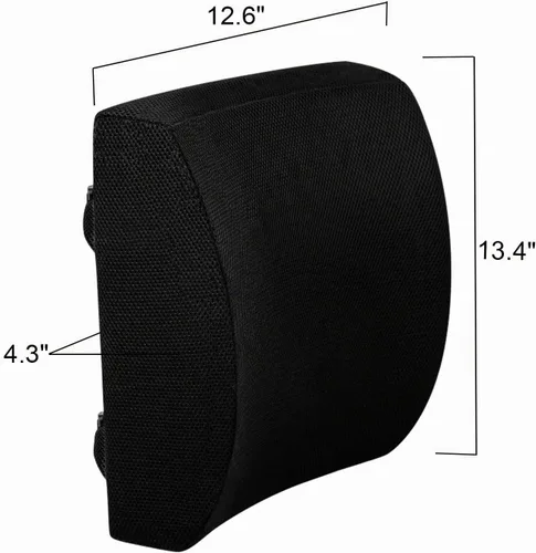Vista 6 de Cojín lumbar de espuma viscoelástica LoveHome con funda de malla 3D, con diseño de firmeza equilibrada para reducir el dolor de espalda, ideal
