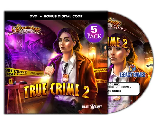 Vista 2 de Legacy Games Amazing Hidden Object Games for PC True Crime Vol. 2 (5 Game Pack) - PC DVD with Digital Download Codes
