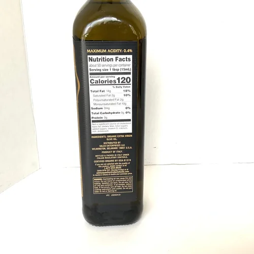 Vista 3 de Ottavio Aceite de oliva virgen extra de reserva privada importado de Italia (virgen extra orgánico, 25.5 onzas líquidas)