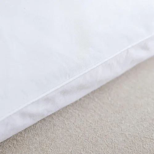 Vista 4 de feather & loom Paquete doble de almohada de mezcla de plumas de ganso blanco y plumón Jumbo