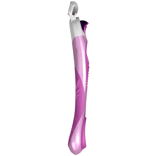 Vista 4 de ShaveMOB Kit de maquinilla de afeitar de 4 cuchillas para mujer (mango de cabeza flexible + 24 recambios) - The Purist Shaving Kit