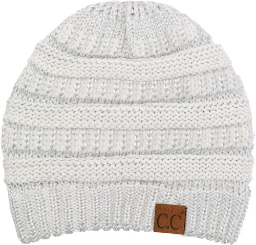 Vista 32 de C.C Trendy Warm Chunky Soft Stretch Cable Knit Beanie