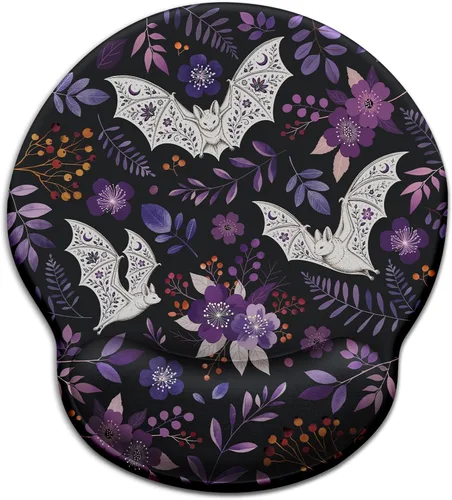 Vista 28 de Blusabaca - Alfombrilla para mouse con reposamuñecas, ergonómica, soporte para muñeca 0 Cuervo