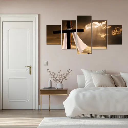 Vista 63 de Arte de Pared Cristiano Símbolo Religioso Cuadro Enmarcado Pintura de Cruz de Cristo Cruces Decoración de Pared Impresión en Lienzo de Cruz Póster