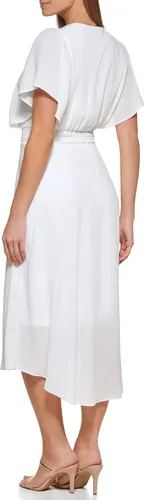 Vista 4 de DKNY Vestido de punto sin mangas con cuello en V