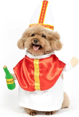 Vista 13 de NACOCO Disfraz de muñeca de Halloween para perro, estilo tijera, disfraz de mascota, Navidad, cosplay, muñeca ajustable, divertida ropa especial