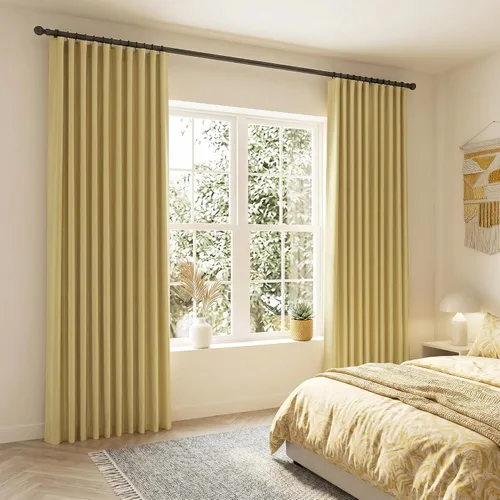 Vista 18 de SHINELAND Cortinas opacas cortas para ventanas de dormitorio, cortinas de baño, 45 pulgadas de largo