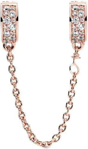 Vista 2 de Aiftiko - Cadena de seguridad, dije de plata de ley 925, cuentas de joyería, regalos para mujeres, pulsera y collar