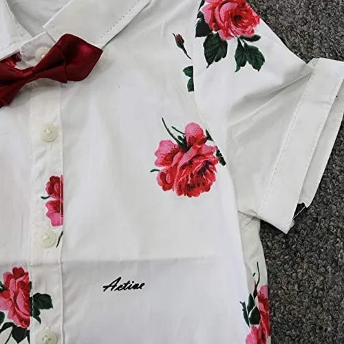 Vista 6 de Mubineo Conjunto de bermudas de verano para niños pequeños y niños pequeños