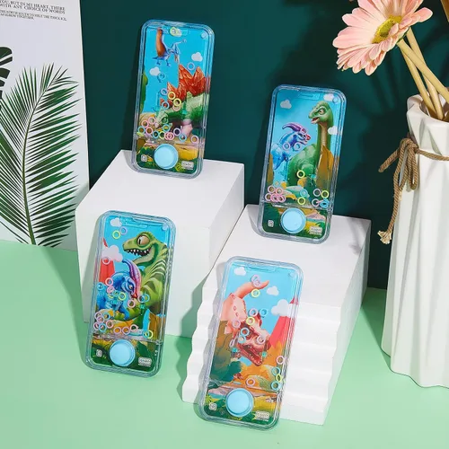 Vista 6 de Chalyna 4 piezas de juegos de agua de mano, juguetes de anillo de agua, juego de lanzamiento de anillos coloridos sin viajes por carretera