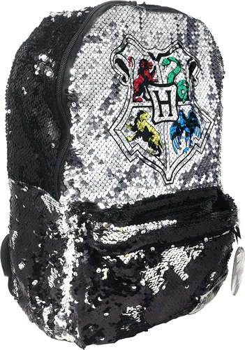 Vista 2 de Mochila Harry Potter con lentejuelas cepilladas