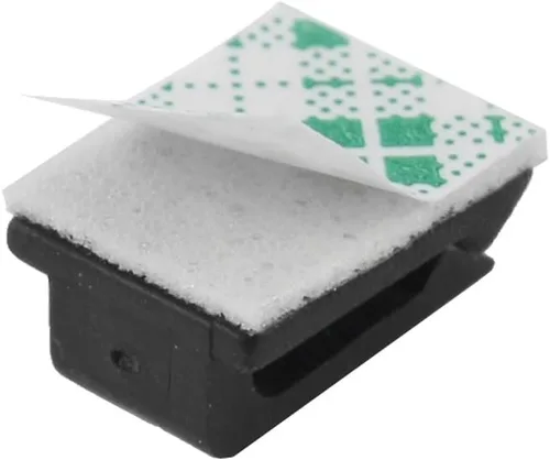 Vista 2 de uxcell® 100 piezas de cable de alambre adhesivo soporte de cable de clip de corbata organizador abrazadera de caída