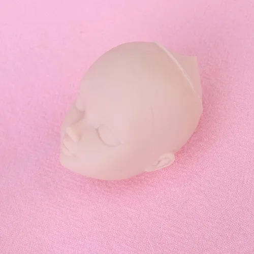 Vista 7 de Sewroro 20 mini cabezas de plástico para hacer muñecas, práctica de maquillaje, maniquí de bebé, cabezas de muñeca para llaveros y regalos hechos a