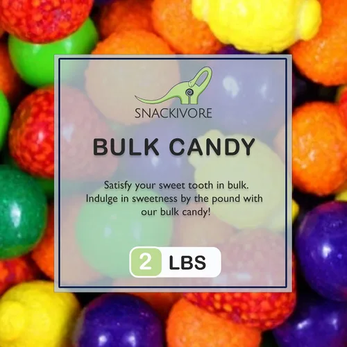 Vista 2 de Bolas de chicle de plántulas a granel 2LB Bolsa de plántulas de frutas en forma de bolas de goma de caramelo a granel por Snackivore.