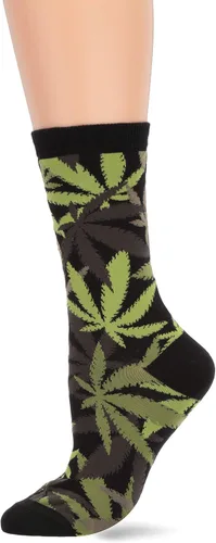 Vista 65 de K. Bell, calcetines retro varsity de lechuga para mujer Adultish (negro)