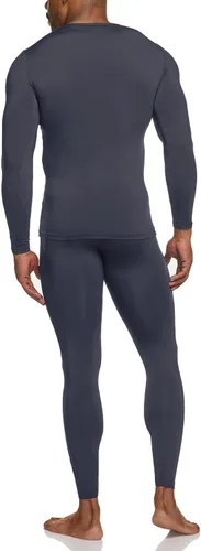 Vista 2 de TSLA Conjunto de ropa interior térmica para hombre, pantalones largos con forro polar suave, capa base cálida de invierno, parte superior e inferior