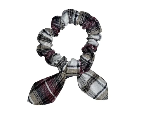 Vista 8 de Back to School/Uniform Plaid Scrunchie bunny ear Bowknot/School Uniform Plaid/Ponytail Bow Scrunchie/Plaid Accessories (Plaid 42-Bernards)