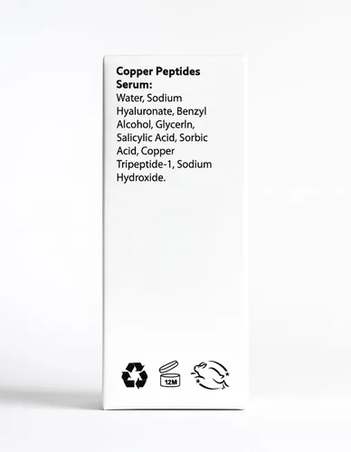 Vista 2 de Copper Peptides Serum para la cara – Suero antienvejecimiento y reparador de la piel con ácido hialurónico – Aprieta, reafirma y estimula