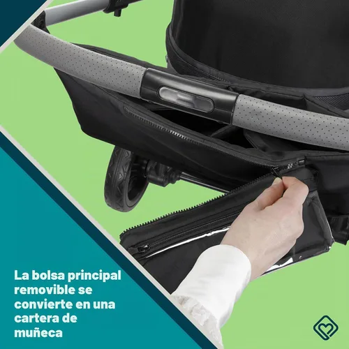 Vista 12 de Safety 1st Summit Wagon - Cochecito para 2 niños con bandeja extraíble en la calle alta
