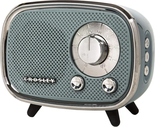 Vista 8 de Altavoz Crosley CR3039A-BK Rondo Retro portátil recargable con Bluetooth, color negro