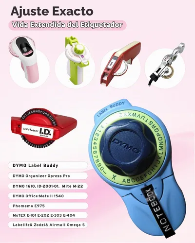 Vista 3 de UNOKA 3/8 Cinta para etiquetadoras en relieve para DYMO Organizer Xpress