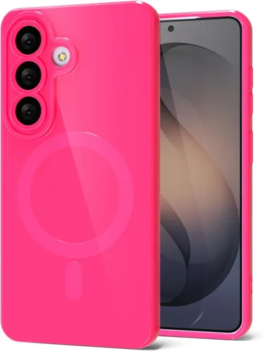 Vista 126 de Svanove Funda magnética de silicona para Samsung Galaxy S22, compatible con Magsafe, bonita funda para mujer, goma de gelatina brillante delgada