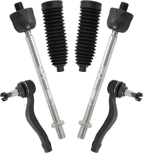 Vista 121 de TRQ Kit de dirección delantera con barra de acoplamiento de fuelle de piñón y cremallera compatible con Toyota Echo 2000-2005