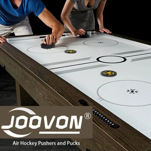 Vista 6 de Empujadores de hockey de aire y discos de hockey de aire, huelguistas antideslizantes y discos dinámicos para juego de mesa de hockey de aire