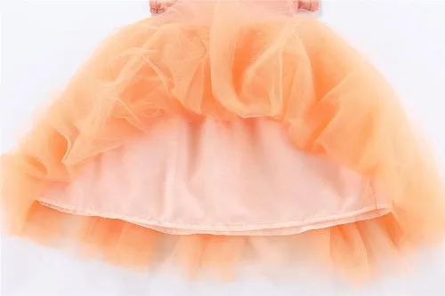 Vista 7 de Mud Kingdom Vestido tutú brillante para niñas, diseño de princesa, liso y lindo