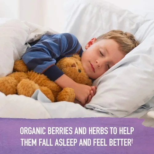 Vista 3 de Garden of Life Organics - Jarabe inmunológico de saúco y sueño para niños con zinc, vitamina C, jarabe de saúco, apoyo inmunológico a base